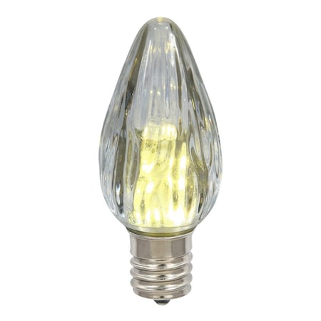 Vickerman F15 Pure White Plastic LED Flame Replacement Bulb 25 per Bag XLEDF19-25